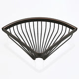 Black Brass Triangle Wall Mounted Shower Caddy Basket Oil Rubbed Bronze Corner Bathroom Shelf Hotel