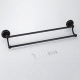 Black Oil Rubbed Bronze 24 Inch Single/ DoubleTowel Bar Brass Bathroom Wall Mounted Towel Racks Hotel