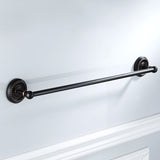 Black Oil Rubbed Bronze 24 Inch Single/ DoubleTowel Bar Brass Bathroom Wall Mounted Towel Racks Hotel