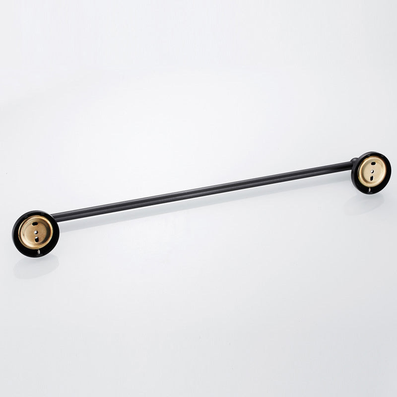 Black Oil Rubbed Bronze 24 Inch Single/ DoubleTowel Bar Brass Bathroom Wall Mounted Towel Racks Hotel