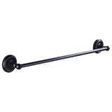 Black Oil Rubbed Bronze 24 Inch Single/ DoubleTowel Bar Brass Bathroom Wall Mounted Towel Racks Hotel