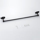 Black Oil Rubbed Bronze 24 Inch Single/ DoubleTowel Bar Brass Bathroom Wall Mounted Towel Racks Hotel