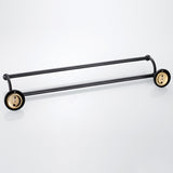 Black Oil Rubbed Bronze 24 Inch Single/ DoubleTowel Bar Brass Bathroom Wall Mounted Towel Racks Hotel