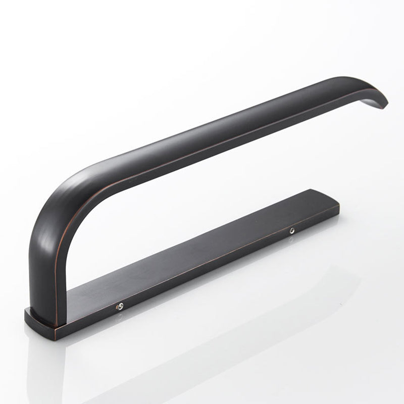 Black Towel Bar Brass Oil Rubbed Bronze Simple Wall Mounted Towel Rings For Bathrooms Hardware Small