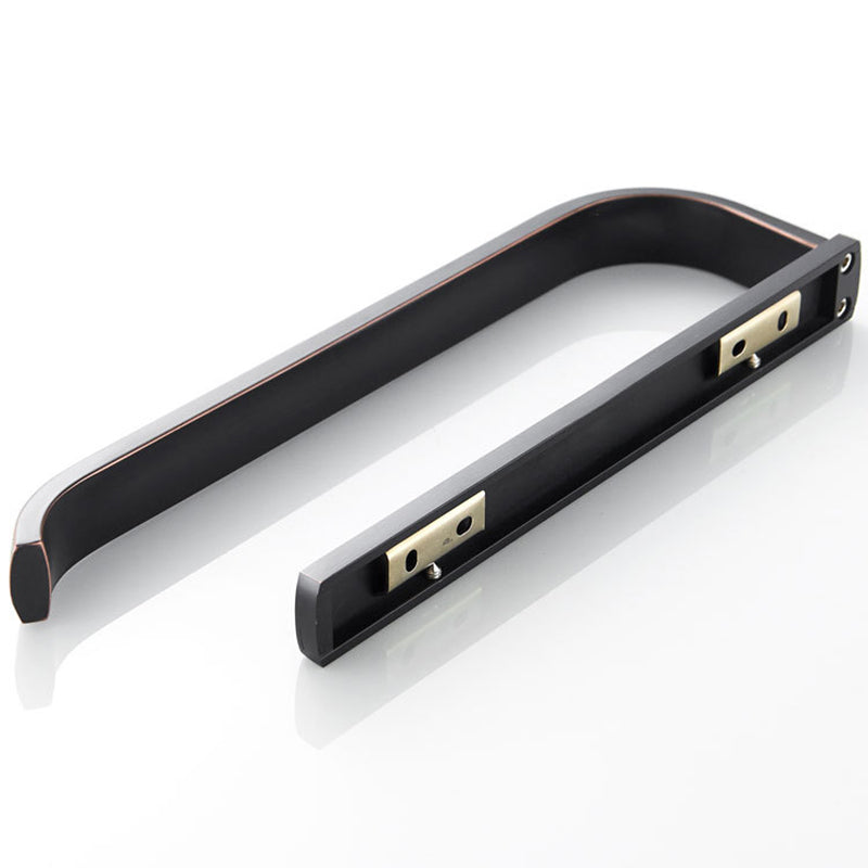 Black Towel Bar Brass Oil Rubbed Bronze Simple Wall Mounted Towel Rings For Bathrooms Hardware Small