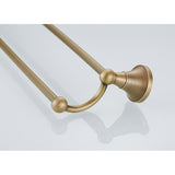 Brass 24 Inch Towel Bars Shower Rustic Antique Gold Single/ Double Bar Wall Mount Bathroom Hardware