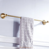 Brass 24 Inch Towel Bars Shower Rustic Antique Gold Single/ Double Bar Wall Mount Bathroom Hardware