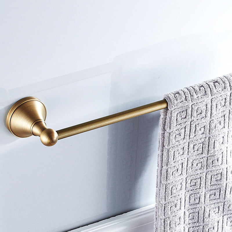 Brass 24 Inch Towel Bars Shower Rustic Antique Gold Single/ Double Bar Wall Mount Bathroom Hardware