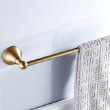 Brass 24 Inch Towel Bars Shower Rustic Antique Gold Single/ Double Bar Wall Mount Bathroom Hardware