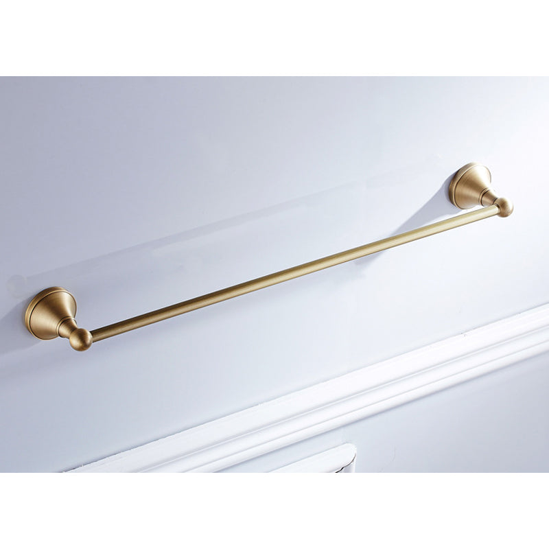 Brass 24 Inch Towel Bars Shower Rustic Antique Gold Single/ Double Bar Wall Mount Bathroom Hardware