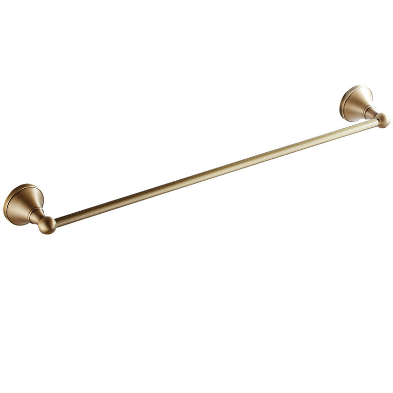 Brass 24 Inch Towel Bars Shower Rustic Antique Gold Single/ Double Bar Wall Mount Bathroom Hardware