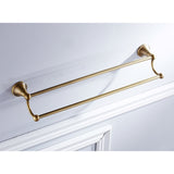 Brass 24 Inch Towel Bars Shower Rustic Antique Gold Single/ Double Bar Wall Mount Bathroom Hardware