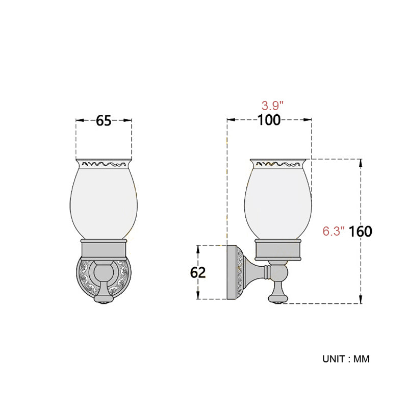 Brass Shower Toothbrush Holder Bathroom Carved Single/ Double Ceramic Wall Mounted Oil Rubbed Bronze