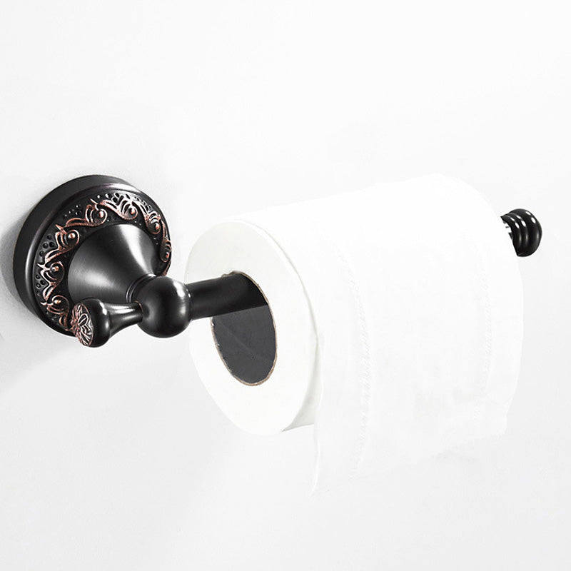 Brass Toilet Paper Holder Unique Wall Mount Towel Rack Hotel Bathroom Oil Rubbed Bronze Carved Modern