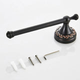 Brass Toilet Paper Holder Unique Wall Mount Towel Rack Hotel Bathroom Oil Rubbed Bronze Carved Modern