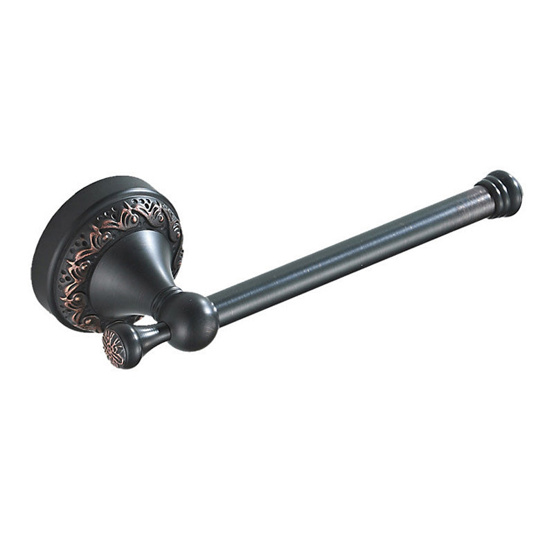 Brass Toilet Paper Holder Unique Wall Mount Towel Rack Hotel Bathroom Oil Rubbed Bronze Carved Modern