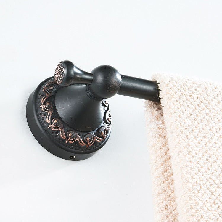 Brass Toilet Paper Holder Unique Wall Mount Towel Rack Hotel Bathroom Oil Rubbed Bronze Carved Modern