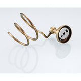 Brass Wall Mount Hair Dryer Holder Antique Brushed Gold Bathroom Shelf Hardware Hotel Simple Household
