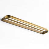 Brushed Gold Single/ Double Bar Towel Rack Antique Brass 22 Inch Bathroom Hardware Wall Mount Vintage