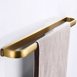 Brushed Gold Single/ Double Bar Towel Rack Antique Brass 22 Inch Bathroom Hardware Wall Mount Vintage