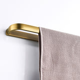 Brushed Gold Single/ Double Bar Towel Rack Antique Brass 22 Inch Bathroom Hardware Wall Mount Vintage