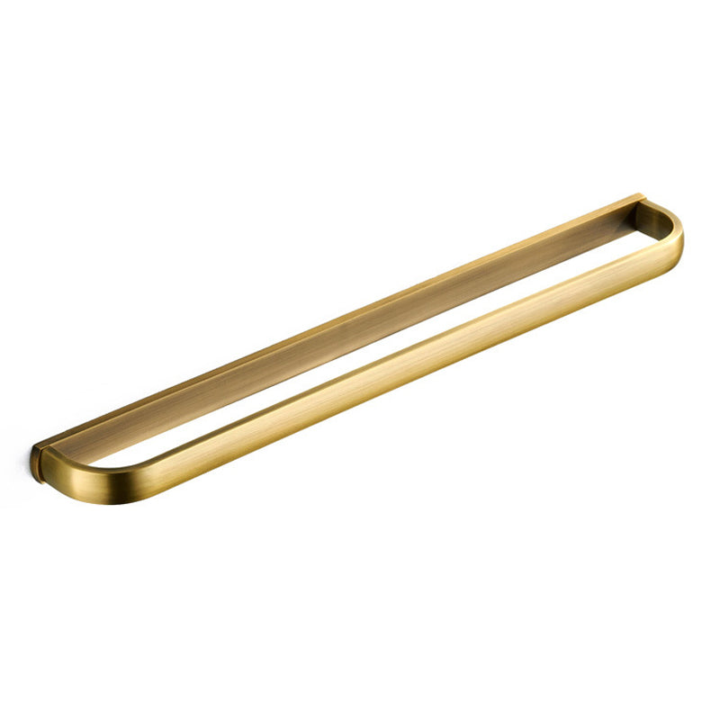 Brushed Gold Single/ Double Bar Towel Rack Antique Brass 22 Inch Bathroom Hardware Wall Mount Vintage