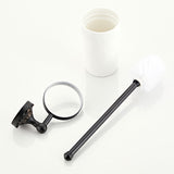 Carved Brass Wall Mount Toilet Brush Holder Oil Rubbed Bronze Unique Bathroom Hardware White Ceramic
