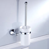 Chrome Toilet Brush Holder Brass Wall Mounted