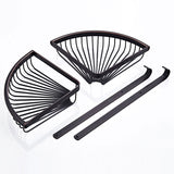 Corner Bathroom Shelf Oil Rubbed Bronze Two Tier Shower Caddy Basket Hardware Modern Wall Mounted