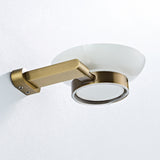 Gold Luxury Shower Soap Dish Wall Mount Antique Brushed Brass Draining Bathroom Hardware Rectangle