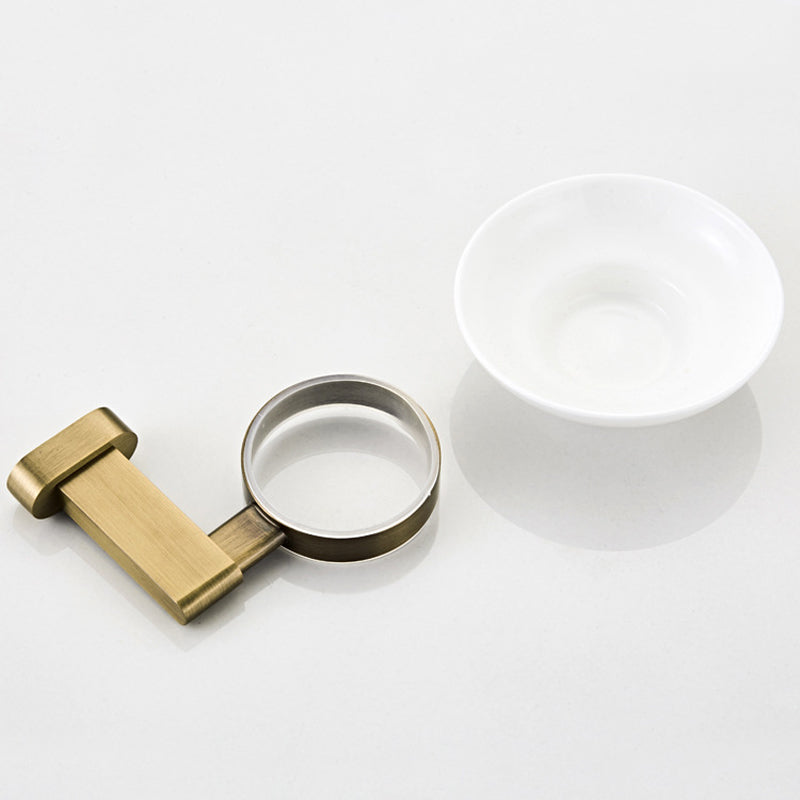 Gold Luxury Shower Soap Dish Wall Mount Antique Brushed Brass Draining Bathroom Hardware Rectangle