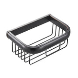 Modern Simple Brass Toilet Paper Basket Bathroom Wall Mounted Black Roll Holder Oil Rubbed Bronze