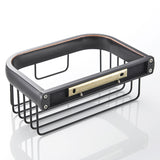Modern Simple Brass Toilet Paper Basket Bathroom Wall Mounted Black Roll Holder Oil Rubbed Bronze