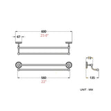 Antique Brass Golden Vintage Single/ Double Towel Racks For Bathroom Hardware Wall Mount Towel Bar Shelf