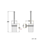 Black Brass Toilet Brush Holder Household Oil Rubbed Bronze Bathroom Hardware White Ceramic Holder