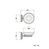 Wall Mount Brass Soap Dish Oil Rubbed Bronze Ceramic Round/ Oval For Bathroom Hardware Hotel Draining Dish