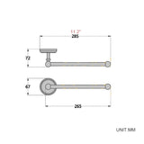 Oil Rubbed Bronze Towel Rack Brass Wall Mount Single Towel Bar Black Home Bathroom Hardware Modern