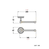 Wall Mounted Bathroom Brass Black Toilet Paper Holder Single Roll Modern Oil Rubbed Bronze Small Hardware