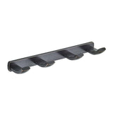 Oil Rubbed Bronze Bathroom Robe Hook Brass Wall Mounted 4 Hooks Decorative Black Hotel Towel Hooks