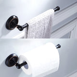 Oil Rubbed Bronze Towel Rack Brass Wall Mount Modern Single Towel Bar Black Home Bathroom Hardware