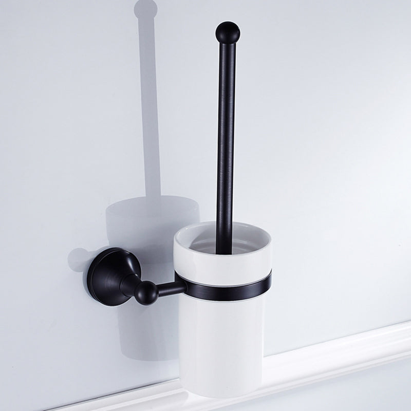 Oil Rubbed Bronze Toilet Brush Holder Brass Wall Mounted