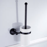 Oil Rubbed Bronze Toilet Brush Holder Brass Wall Mounted