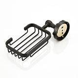 Shower Draining Brass Soap Dish Wall Mounted Oil Rubbed Bronze Bathroom Hardware Modern Black