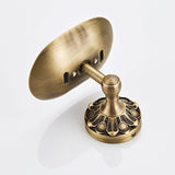 Pineapple Pattern Soap Dish Holder For Bathroom Antique Brass Wall Mount Carved Vintage Gold Oval