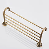 Towel Wall Rack Brass Bathroom Carved Rustic Gold Towel Bar Shelf Hotel Pineapple Pattern Antique