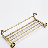 Towel Wall Rack Brass Bathroom Carved Rustic Gold Towel Bar Shelf Hotel Pineapple Pattern Antique