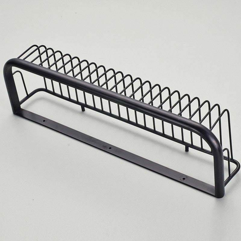 Vintage Bathroom Shelves Rectangular Shaped Shower Caddy Basket ORB 18 Inch Draining Wall Mounted