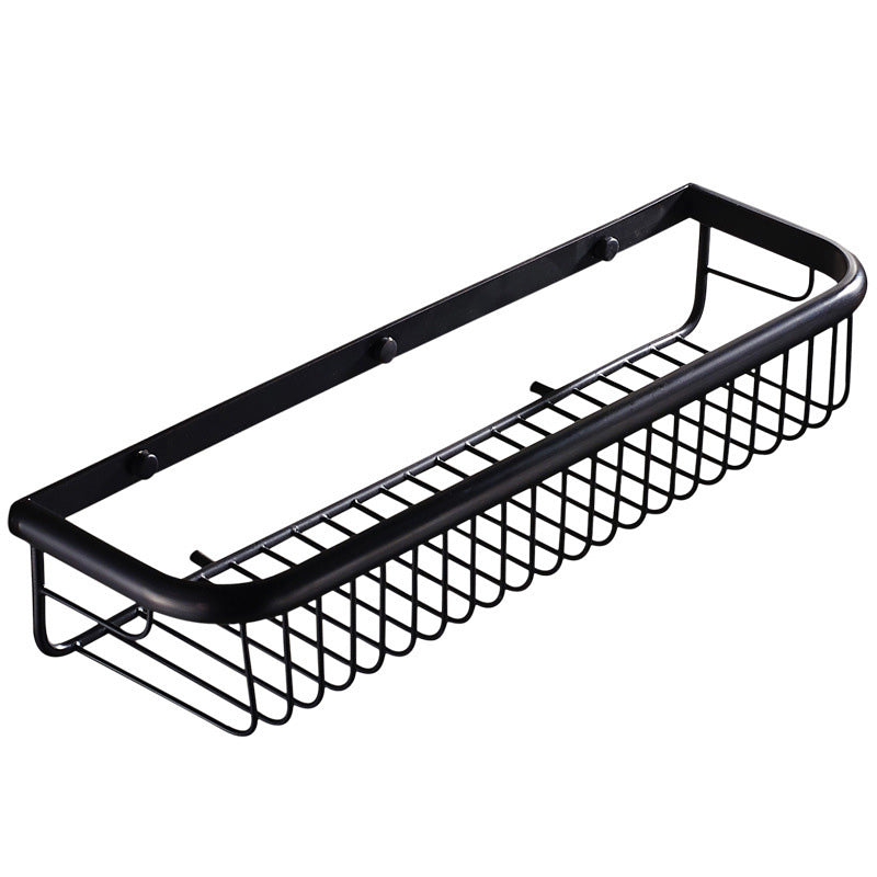 Vintage Bathroom Shelves Rectangular Shaped Shower Caddy Basket ORB 18 Inch Draining Wall Mounted