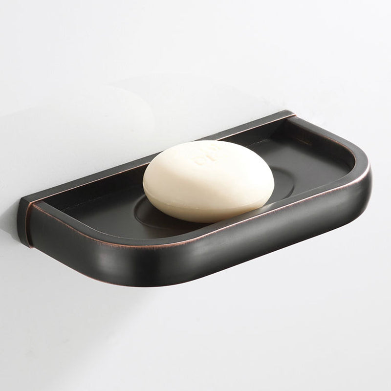 Vintage Black Soap Dish Brass Chic Wall Mounted Bathroom Hardware Oil Rubbed Bronze Shower Small