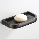 Vintage Black Soap Dish Brass Chic Wall Mounted Bathroom Hardware Oil Rubbed Bronze Shower Small
